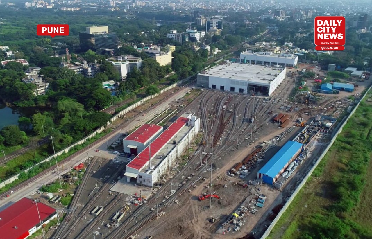 Car Depot of Pune Metro at Range Hills reaches completion, test run of Metro to Range Hill station