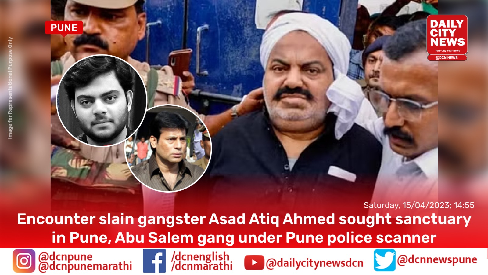 Encounter slain gangster Asad Atiq Ahmed sought sanctuary in Pune, Abu Salem gang under Pune police scanner 
