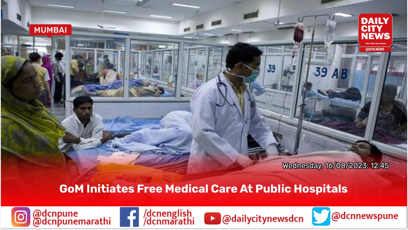 GoM Initiates Free Medical Care At Public Hospitals