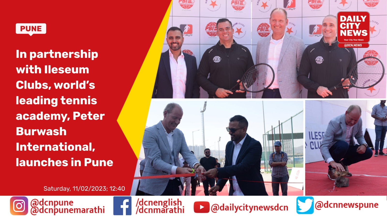 In partnership with Ileseum Clubs, world’s leading tennis academy, Peter Burwash International, launches in Pune